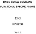 Icon of EIP-HDT30 RS-232 Basic Serial Commands